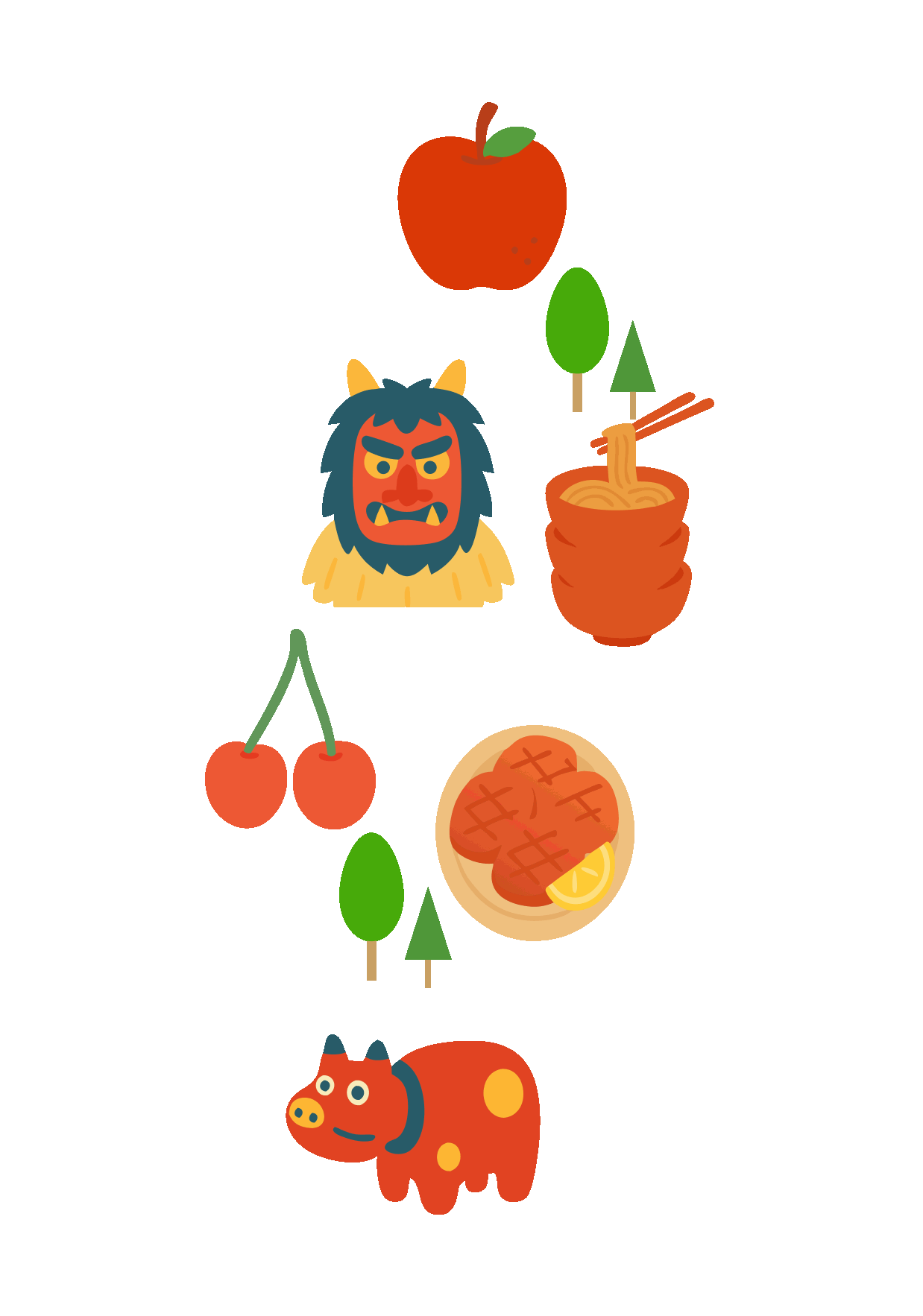 東北地方の特産品