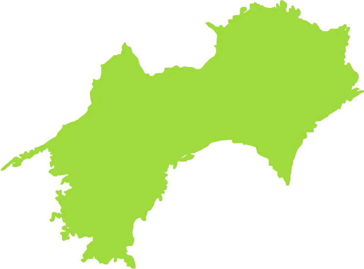 四国の地図